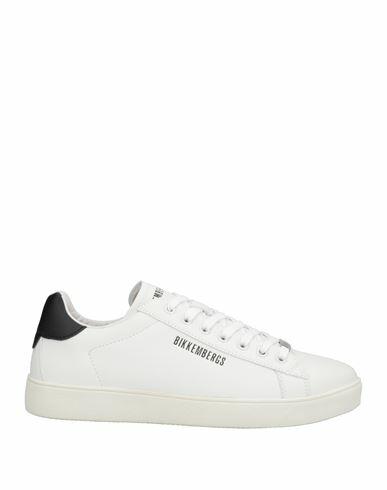 Bikkembergs Man Sneakers White Soft Leather Cover