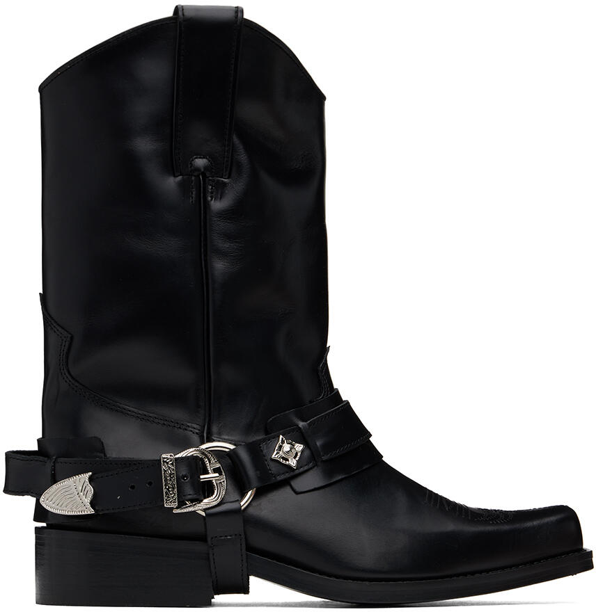 Toga Virilis SSENSE Exclusive Black Boots Cover