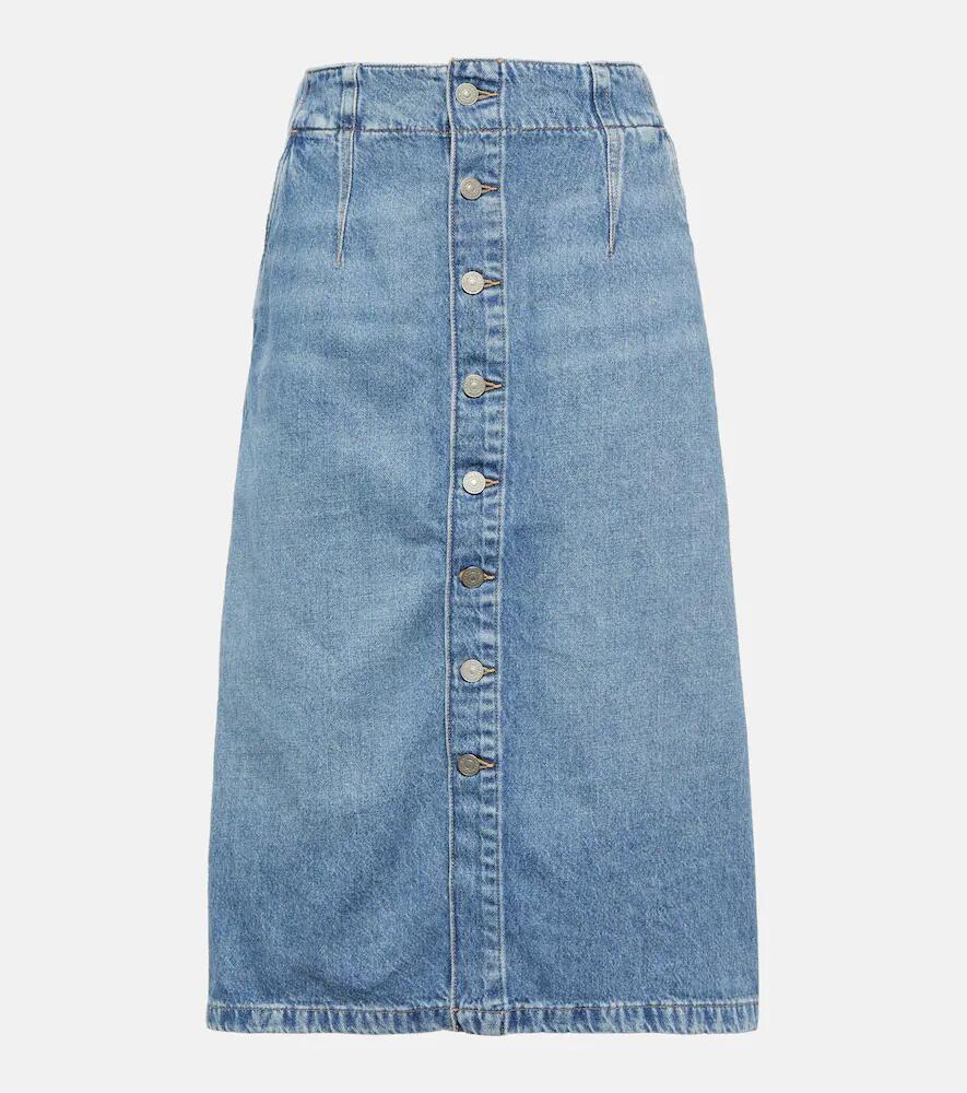 Polo Ralph Lauren A-line denim midi skirt Cover