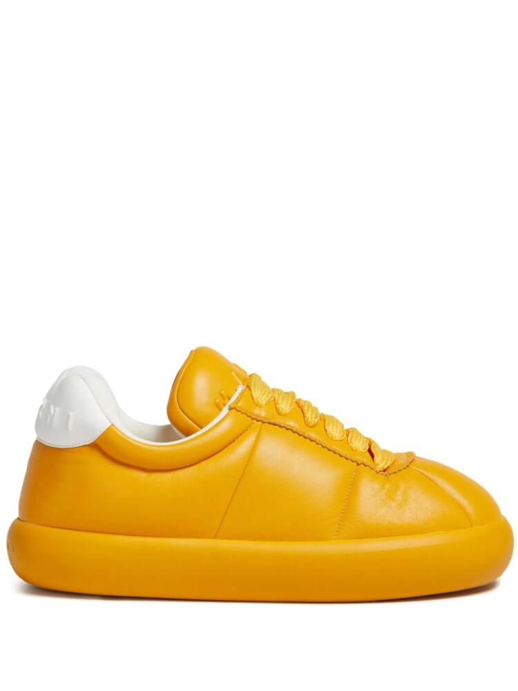 Marni lace-up leather sneakers - Yellow Cover