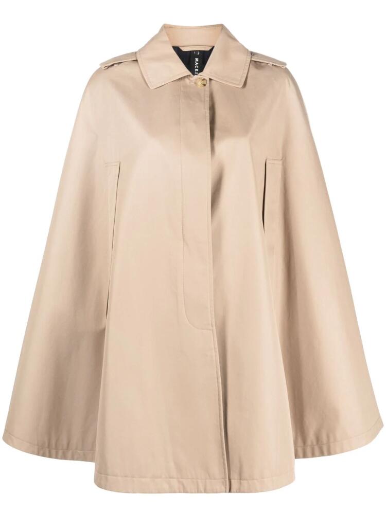 Mackintosh Halleigh cotton cape coat - Neutrals Cover