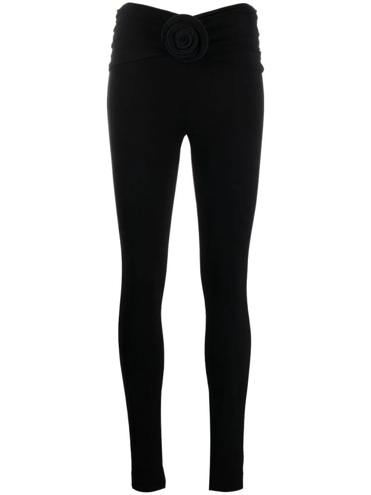 Magda Butrym floral-detail leggings - Black Cover