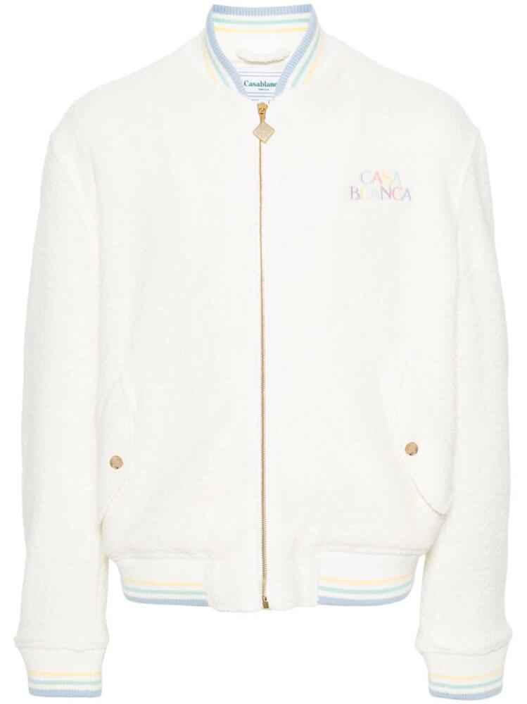 Casablanca Maison Pastelle bomber jacket - Neutrals Cover