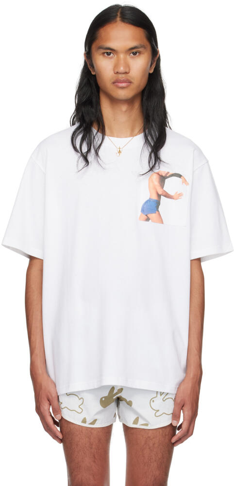 JW Anderson White Chest Pocket T-Shirt Cover