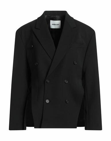 Ambush Woman Blazer Black Polyester, Wool Cover