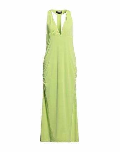 Nora Barth Woman Maxi dress Acid green Polyamide, Viscose, Elastane Cover