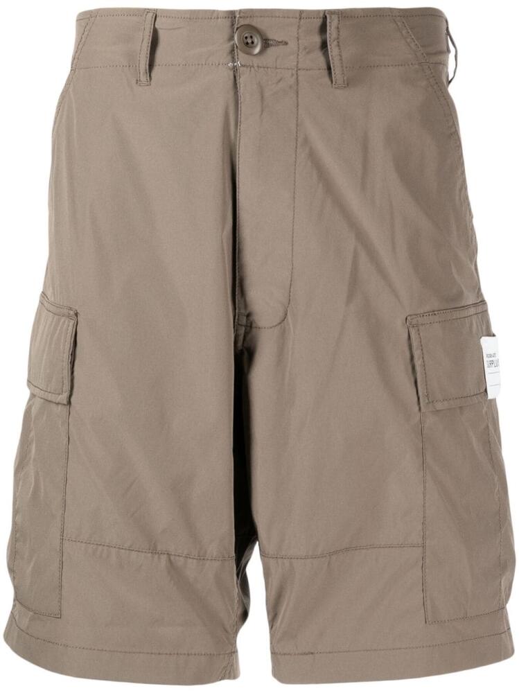 CHOCOOLATE logo-patch cargo shorts - Brown Cover