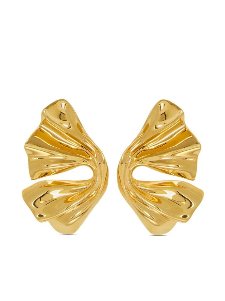 Ferragamo draped earrings - Gold Cover