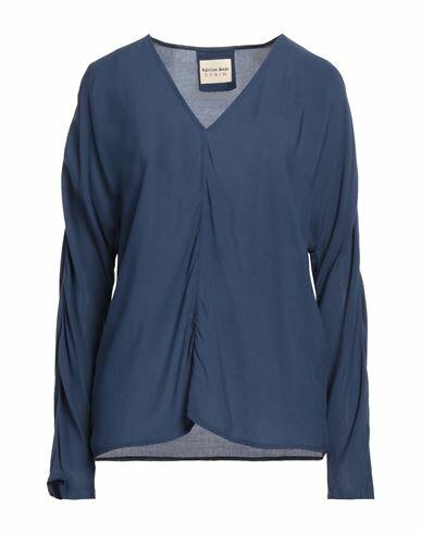 Alessia Santi Woman Top Blue Viscose Cover