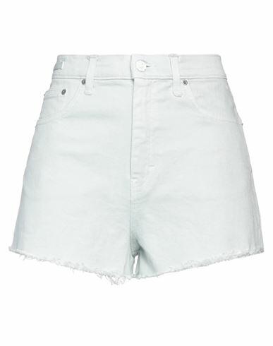 Haikure Woman Denim shorts Sky blue Cotton, Elastane Cover