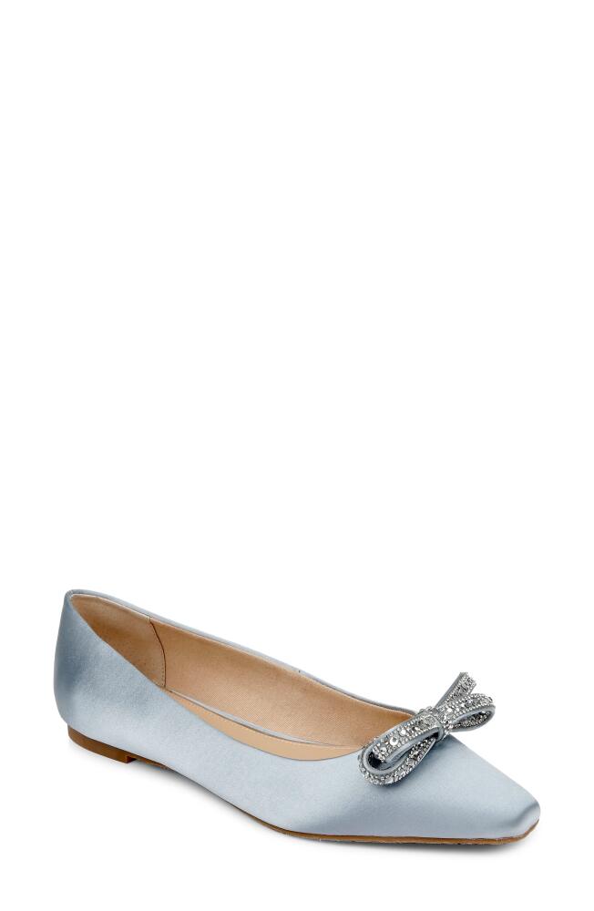 Jewel Badgley Mischka Hesther Flat in Powder Blue Cover