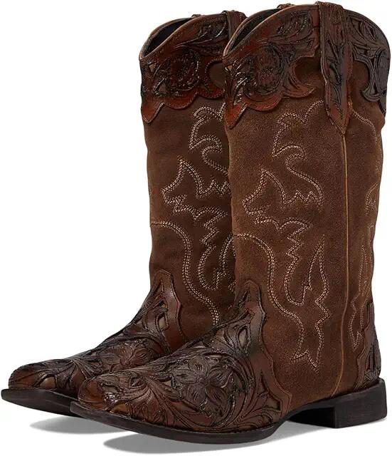 Roper Clara Tooled (Brown) Women's Shoes Cover