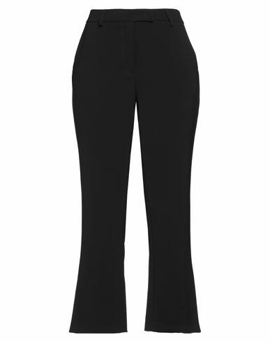 Rue Du Bac Woman Pants Black Polyester, Elastane Cover