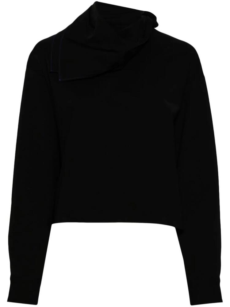 Kolor stretch long sleeve blouse - Black Cover