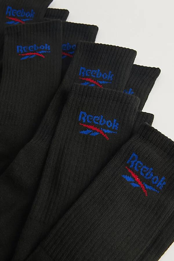 Reebok Athletic Crew Sock 6-Pack in Black Cover