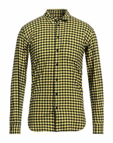 Moschino Man Shirt Yellow Cotton, Polyester Cover