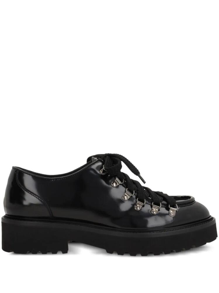 Doucal's leather lace-up shoes - Black Cover