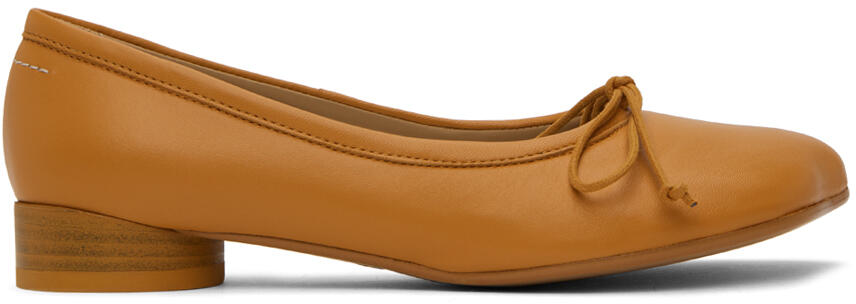 MM6 Maison Margiela Orange Anatomic Ballet Flats Cover