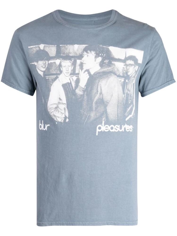 Pleasures Movin' On cotton T-shirt - Blue Cover