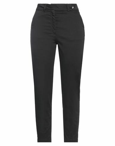 Soallure Woman Pants Black Cotton, Elastane Cover