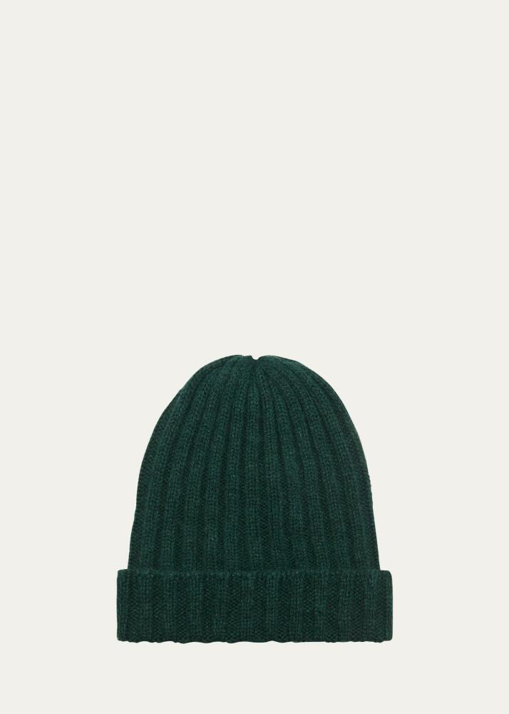 The Elder Statesman Men's Ranger Ribbed Cashmere Beanie Hat Cover