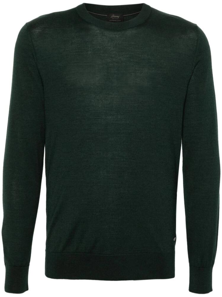 Brioni fine-knit jumper - Green Cover