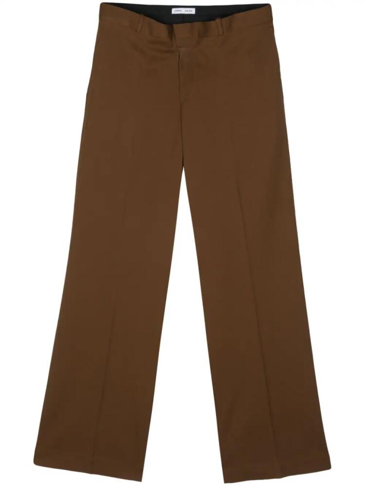 Cmmn Swdn pressed-crease tailored trousers - Brown Cover