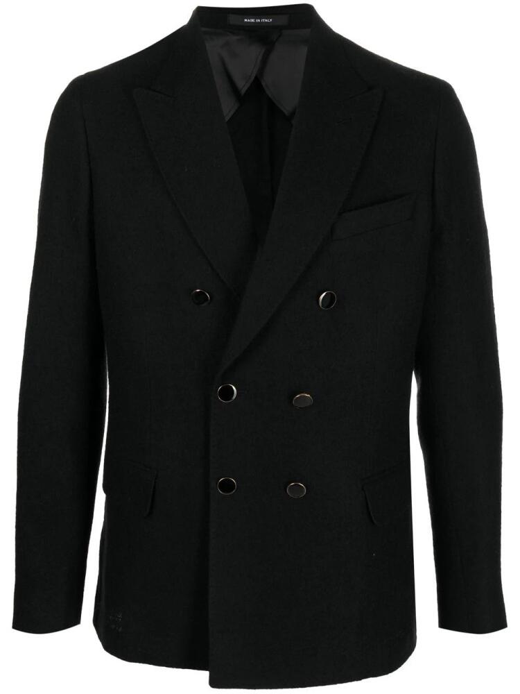 Reveres 1949 peak-lapels double-breasted blazer - Black Cover