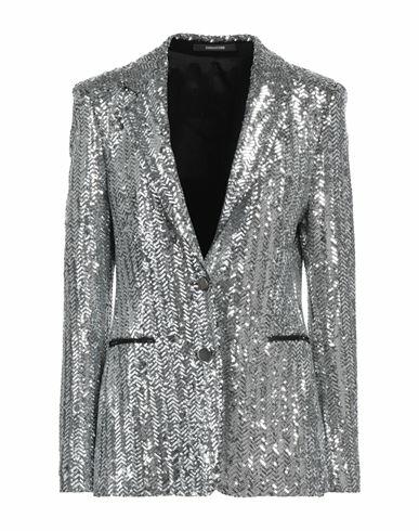 Tagliatore 02-05 Woman Blazer Silver Polyester Cover