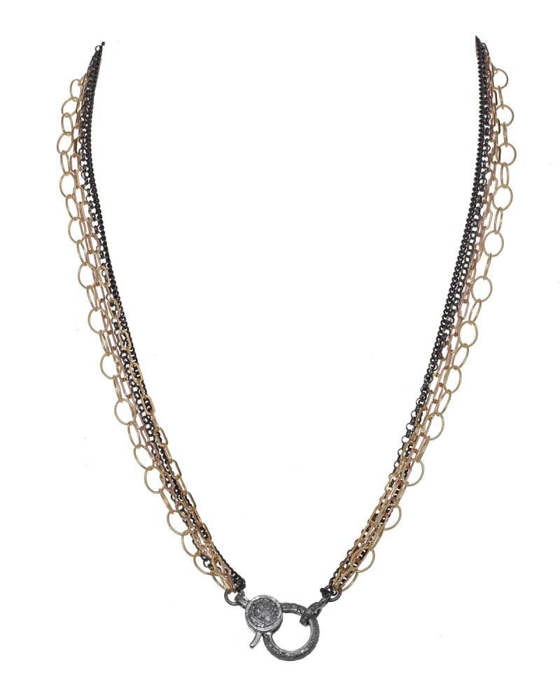 Margo Morrison 5-Chain Diamond Necklace, Gold/Silver Cover