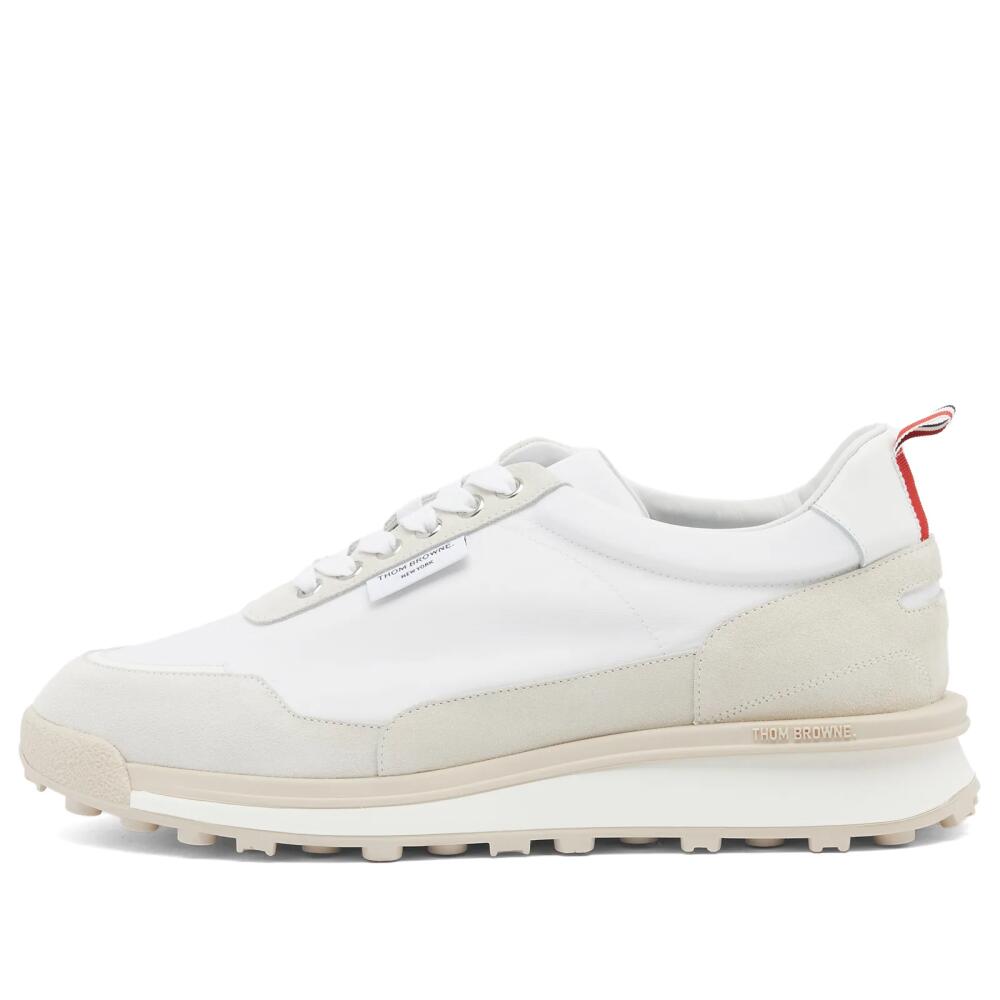 Thom Browne Men's Eco Nylon Sneakers in Tonal White Fun Mix Cover