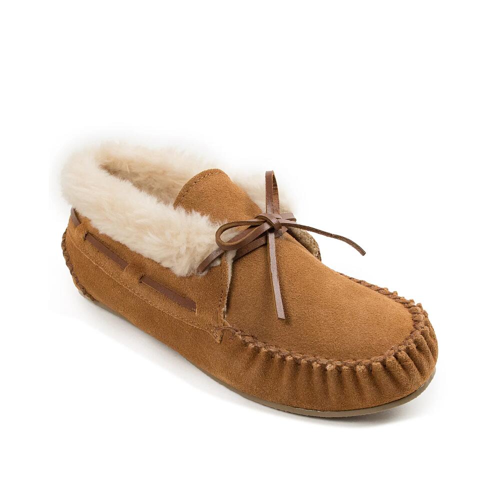 Minnetonka Chrissy Moccasin Slipper | Women's | Light Brown Cover