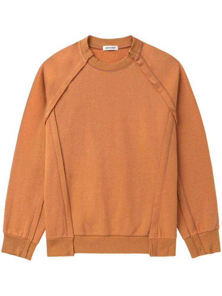 Undercover seam-detailing sweatshirt - Orange Cover