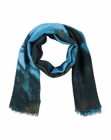 Valentino Garavani Man Scarf Sky blue Cashmere, Silk Cover