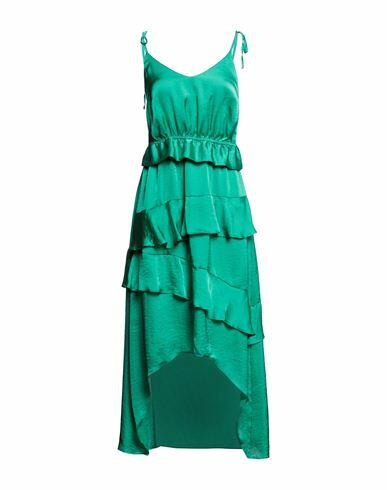 Twenty Easy By Kaos Woman Midi dress Green Polyester Cover