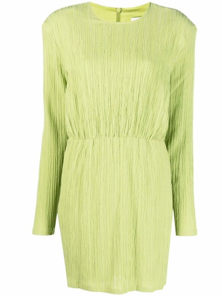 Gestuz crease-effect drop-shoulder dress - Green Cover