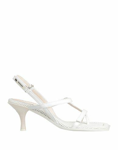 Premiata Woman Thong sandal White Leather Cover