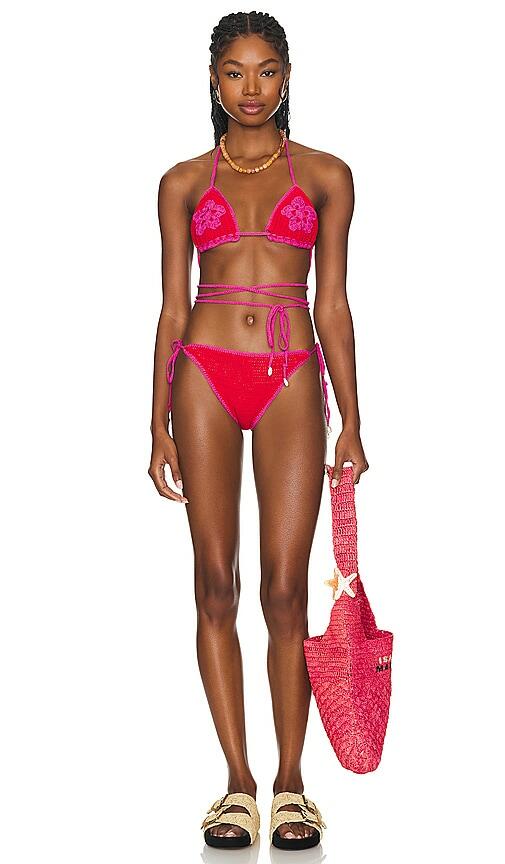 The Wolf Gang Paradis Bikini Set in Fuchsia Cover