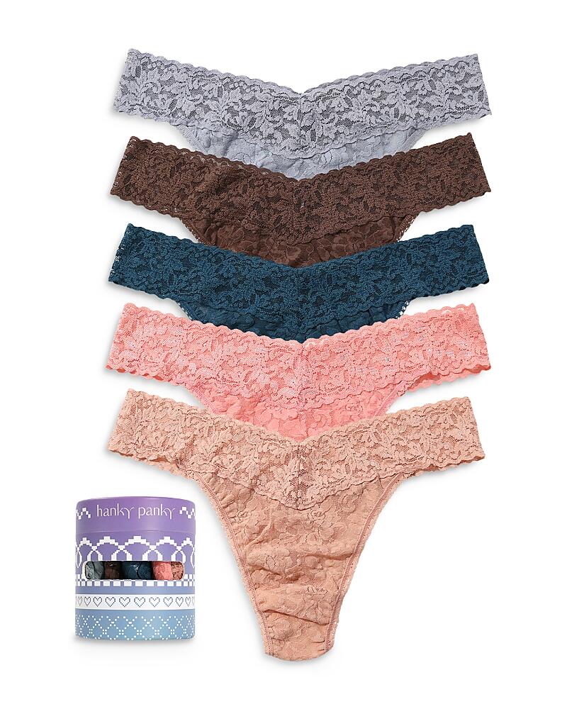 Hanky Panky Signature Original-Rise Thongs, Set of 5 Cover