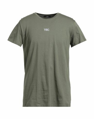 14bros Man T-shirt Military green Cotton Cover