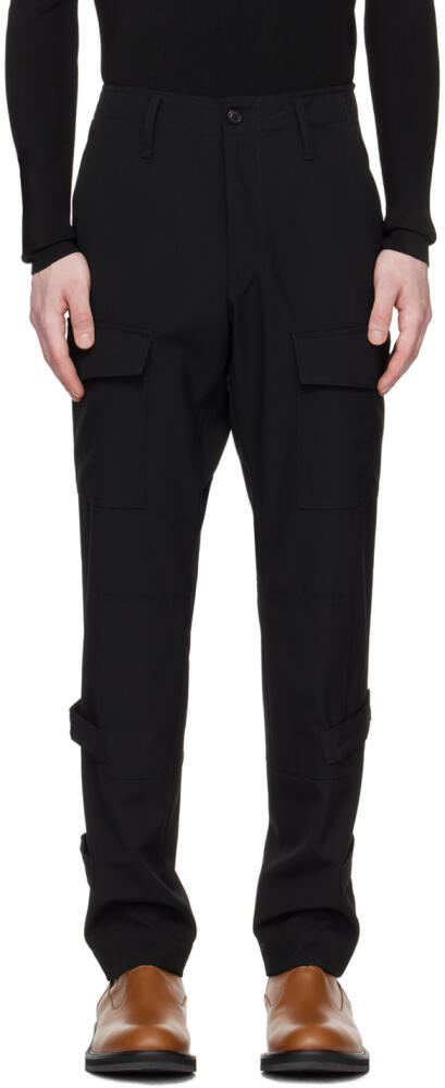 Dries Van Noten Black Paneled Cargo Pants Cover