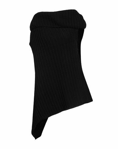 Ann Demeulemeester Woman Turtleneck Black Alpaca wool, Wool Cover