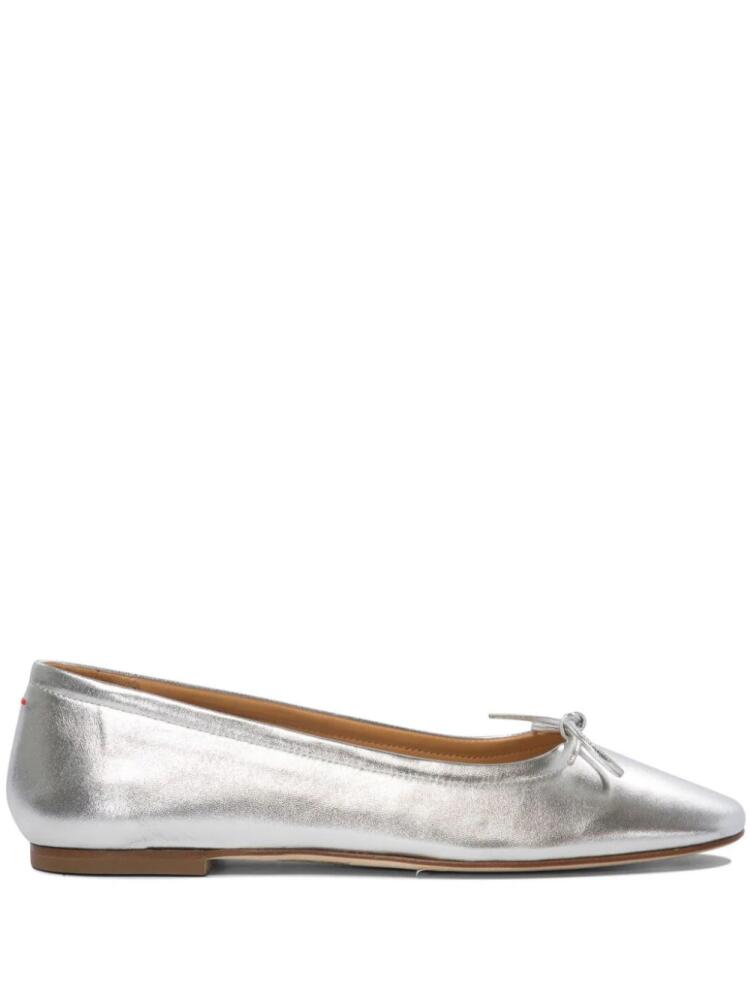 Aeyde Delfina ballerina shoes - Silver Cover