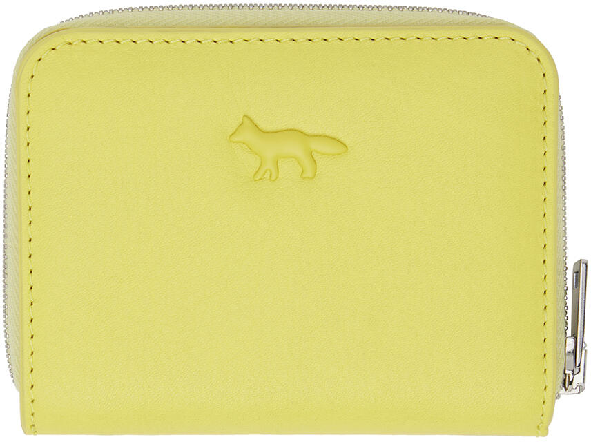 Maison Kitsuné Yellow Cloud Zipped Wallet Cover