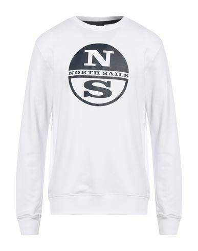 North Sails Man Sweatshirt White Cotton Cover