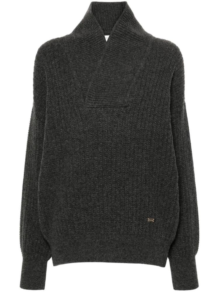 Victoria Beckham shawl-collar jumper - Grey Cover