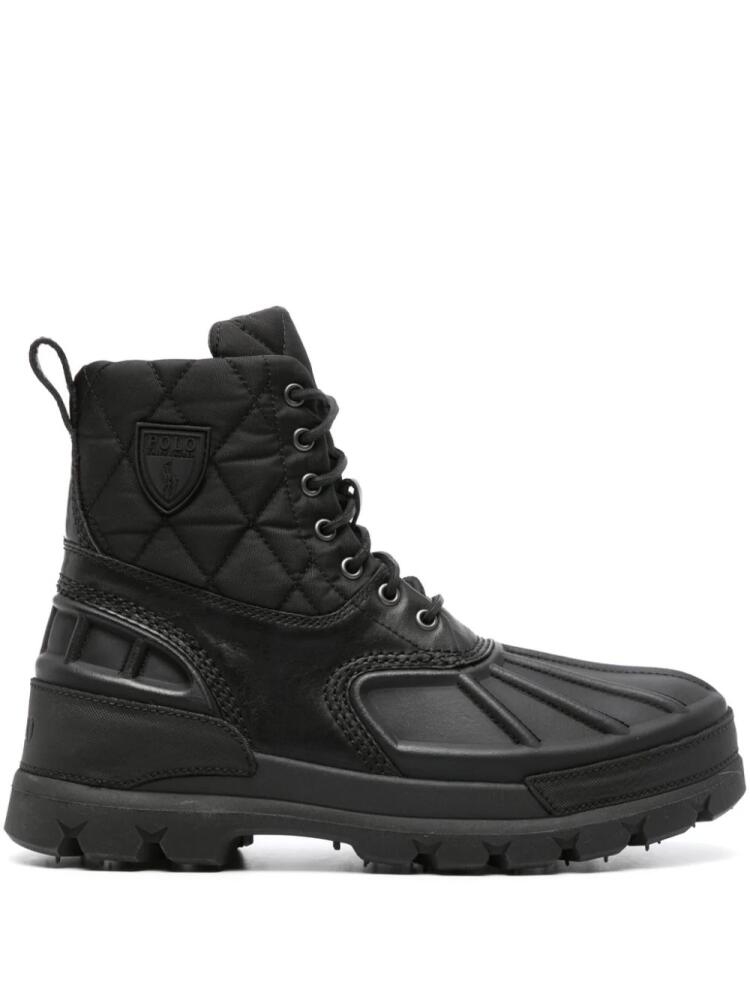 Polo Ralph Lauren Oslo quilted ankle boots - Black Cover