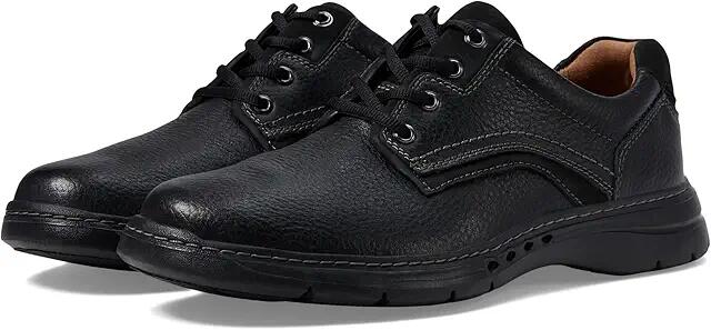 Clarks Un Brawley Pace (Black Tumbled Leather) Men's Shoes Cover