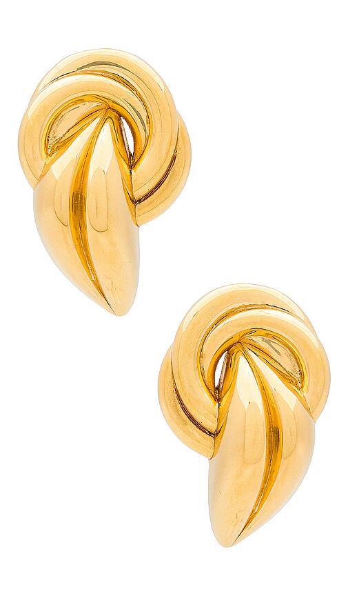 AUREUM Genevieve Earrings in Metallic Gold Cover