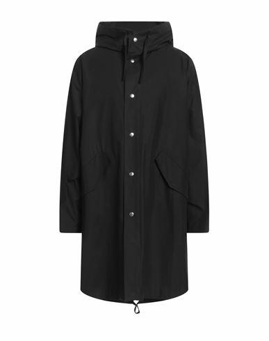 Jil Sander Man Overcoat & Trench Coat Black Cotton Cover